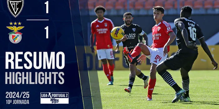 Liga Portugal 2 - Hasil Pertandingan Academico Viseu Vs Benfica B, Kedua Tim Bermain Imbang 1-1